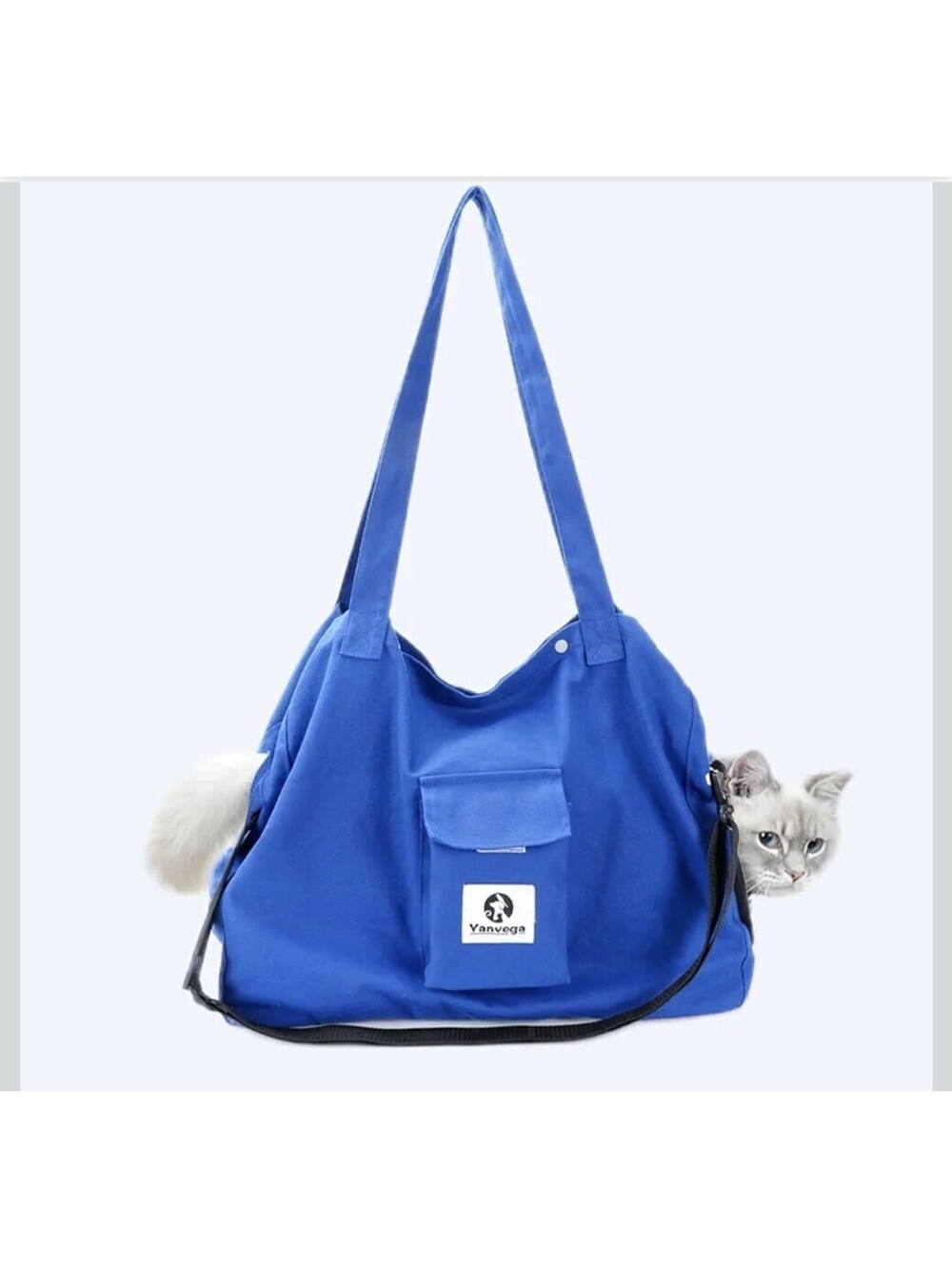 New Yanvega Cat or Small Dog Travel Carrier Sling Bag Blue Pets To 11lbs